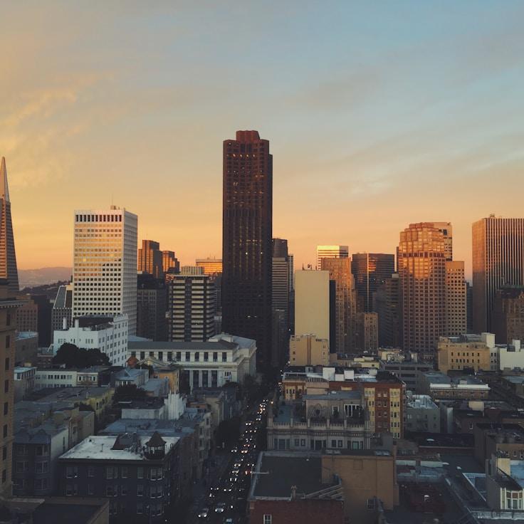 City skyline in Paris, France